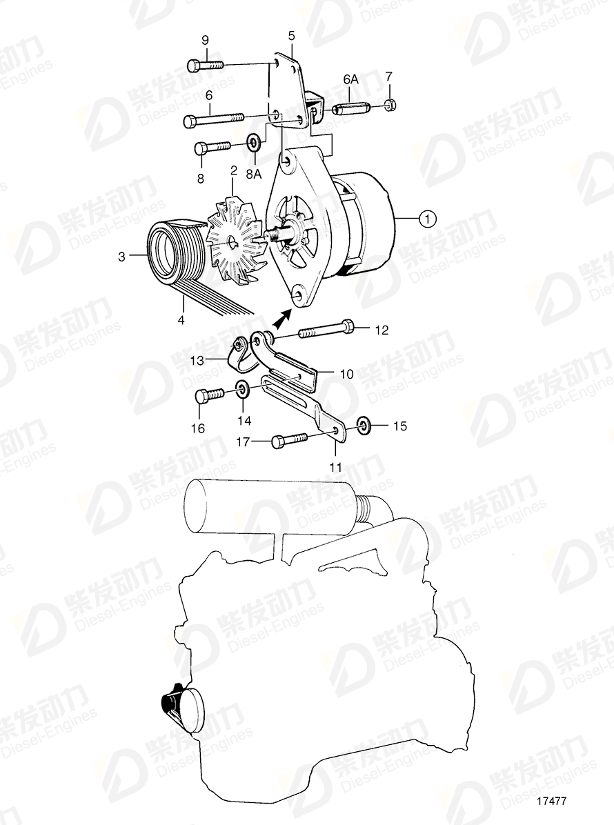 volvo penta Lock nut 950355 Drawing volvo penta Lock nut 950355 Drawing